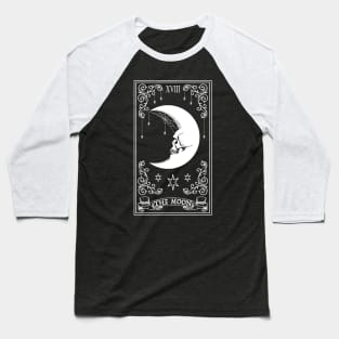 The Moon Tarot Card Baseball T-Shirt